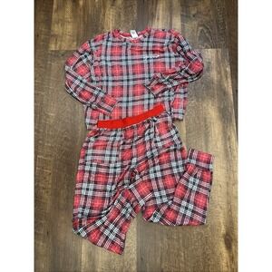 Victoria Secret PINK COZY Cozy Crew SLEEP JOGGER‎ PAJAMA 2PC SET LOUNGE M